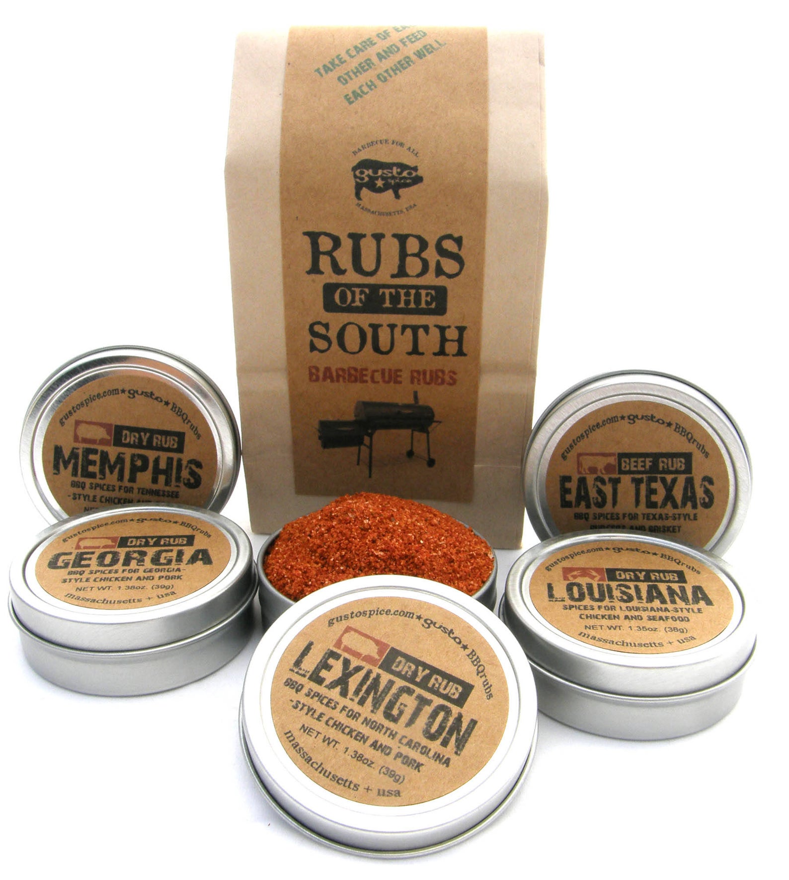 Rubs of the South Gift Set by Gusto Spice